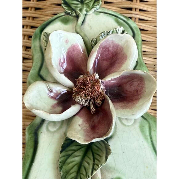 Vintage 50's Vee Jackson California Pottery Violin Wall Pocket Vase Flower - Picture 8 of 16